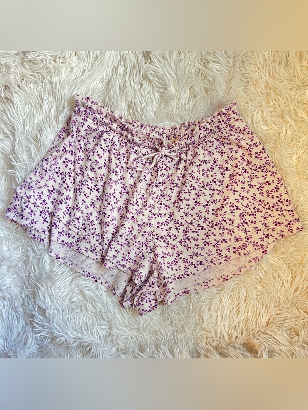 aerie ditsy floral Drawstring Lounge Shorts